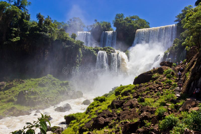 Big waterfall in Iguazu / Argentina