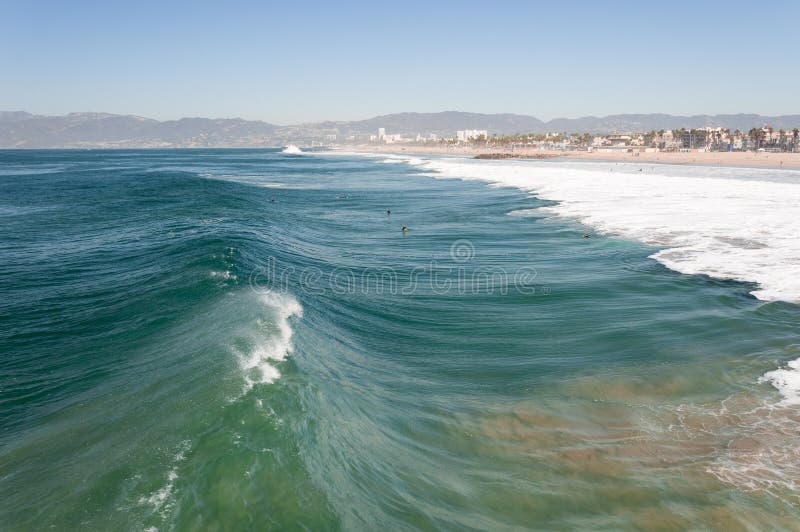 Big Wave in Venice Beach Location, LA, CA Stock Photo Image of ocean