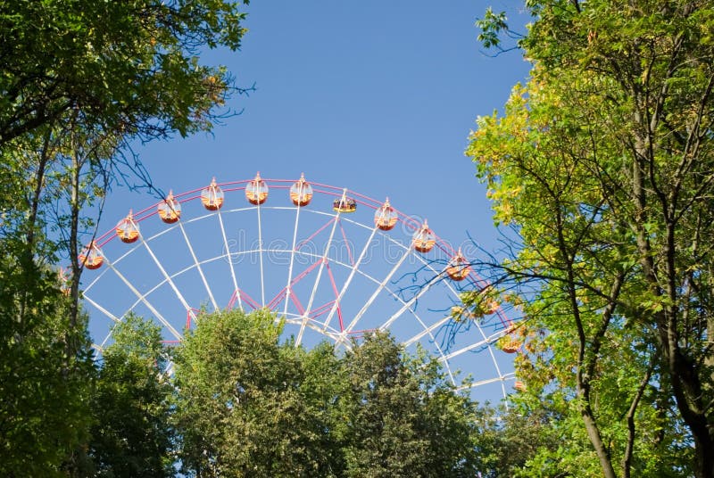 Big wheel stock image. Image of ferris, dark, blue, park 11005445