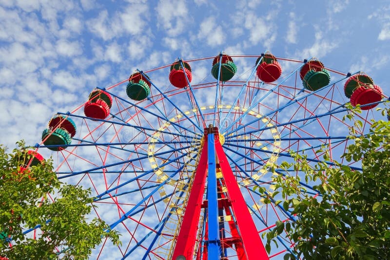 Big wheel stock photo. Image of blue, construction, leisure 59558004