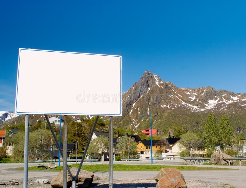 Big white billboard