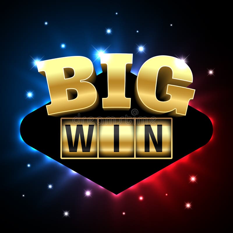 Big Win casino banner stock illustration Big Win casino banner stock illustration