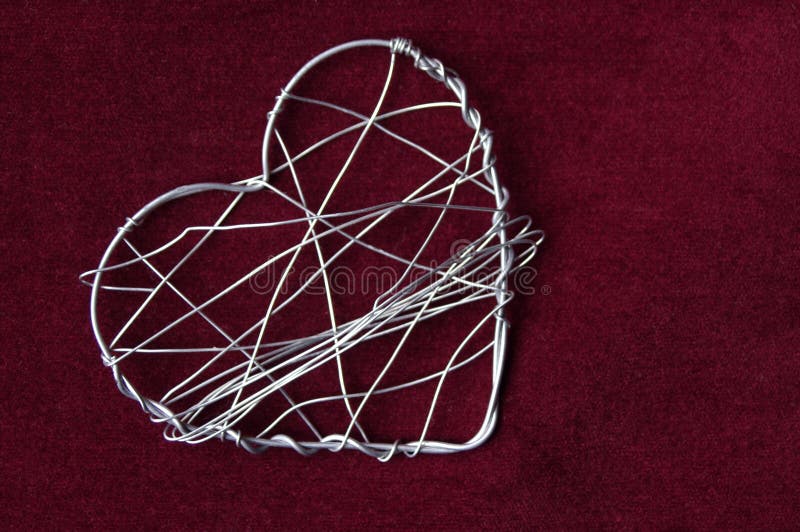 A big wire heart stock photo. Image of heart, valentine 48590580