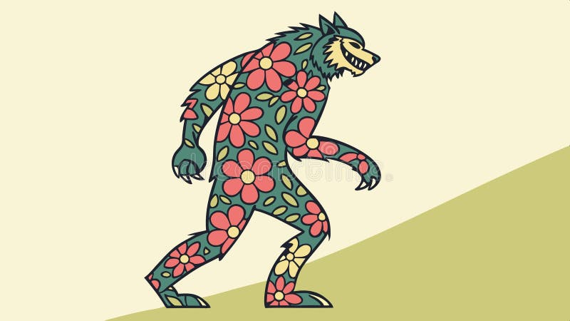 Bigfoot силуэт иллюстрация мифические существа фэнтези легенда фольклор вектор дизайн бесплатная иллюстрация