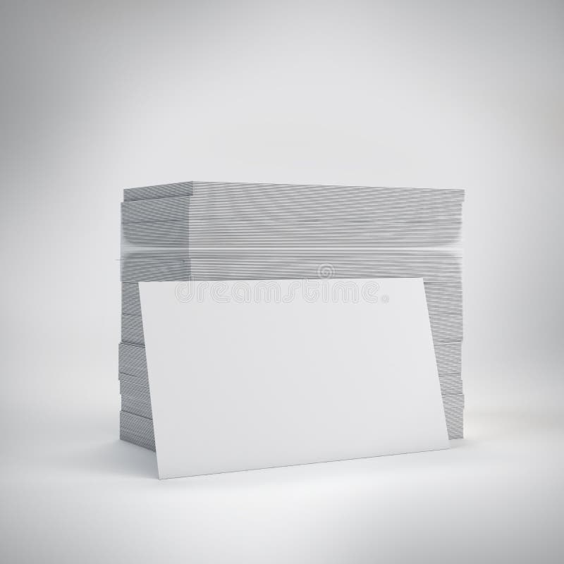 Biglietti Da Visita Bianchi Con Ombra Molle Illustrazione di Stock