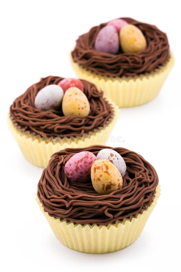 Cupcakes decorated with an Easter theme. Cupcakes decorated with an Easter theme