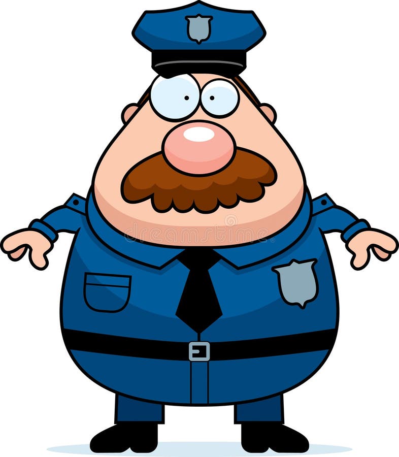Bigode da polícia ilustração royalty free Bigode da polícia ilustração royalty free