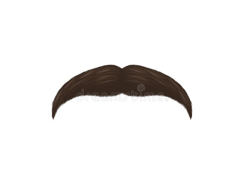 Bigode detalhado realístico da falsificação do preto 3d Vetor ilustração royalty free Bigode detalhado realístico da falsificação do preto 3d Vetor ilustração royalty free
