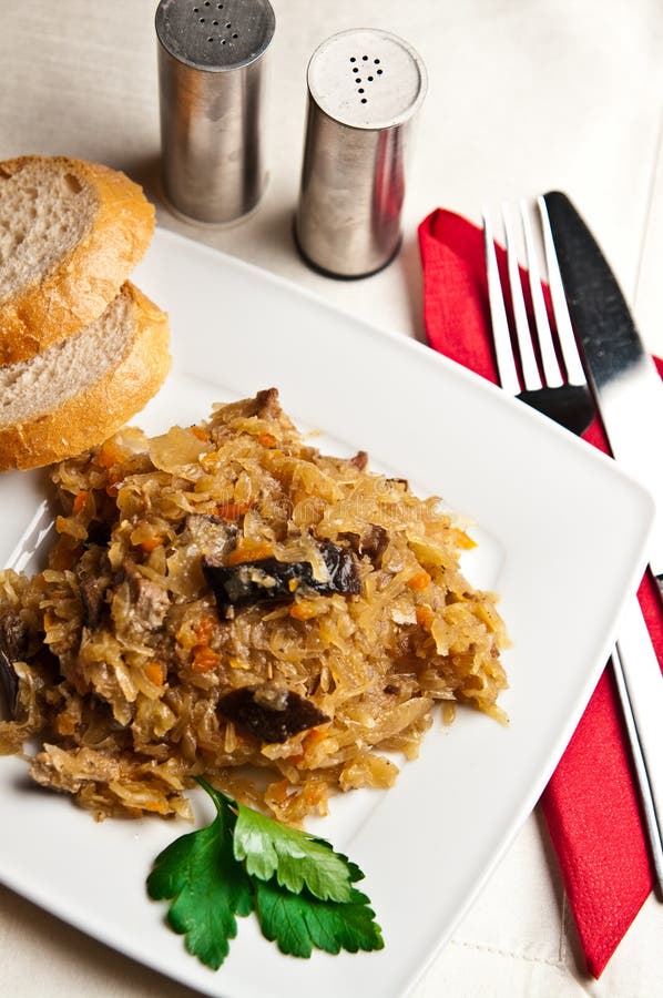 Bigos (Polish cuisine of cabbage food)