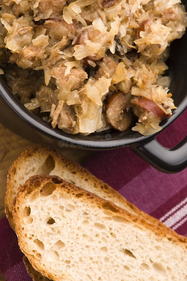 Bigos Traditional Polish Sauerkraut Stock Image Image of calorie, prune 22462097