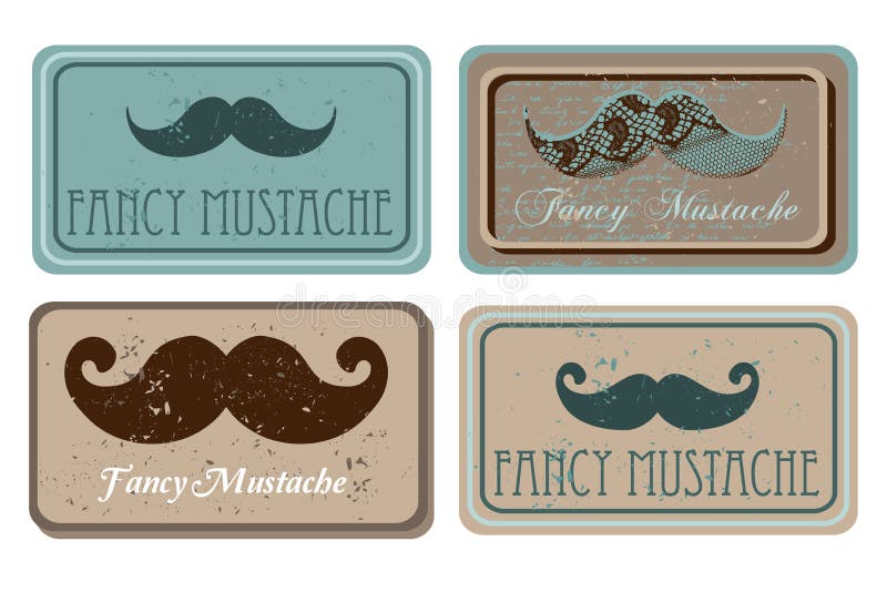 Bigote retro ilustración del vector Bigote retro ilustración del vector
