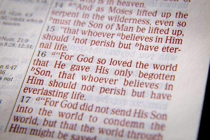 Bijbeltekst - God hield zo van de wereld - John 3:16