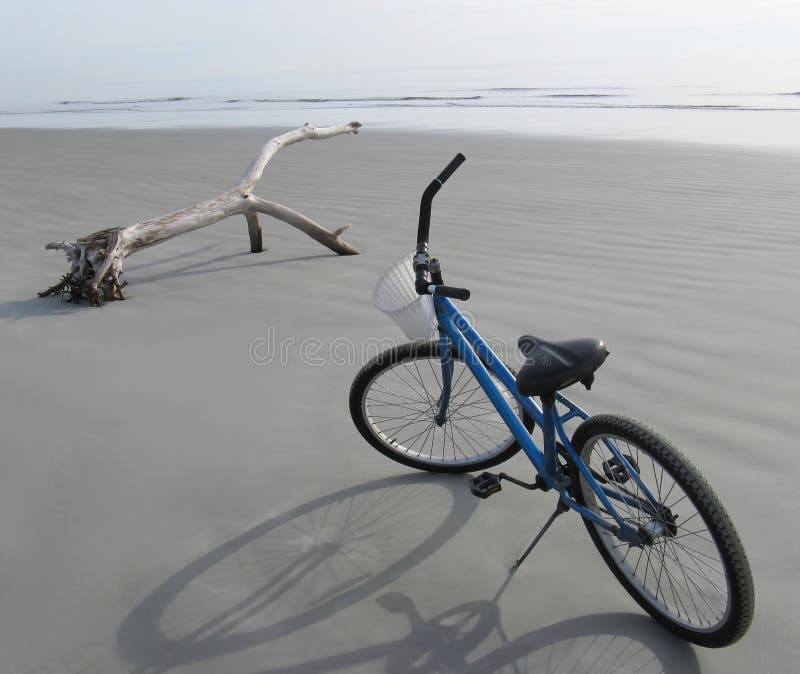 Father and Son on Alley Cat Bike at the Beach Stock Photo - Image of ...