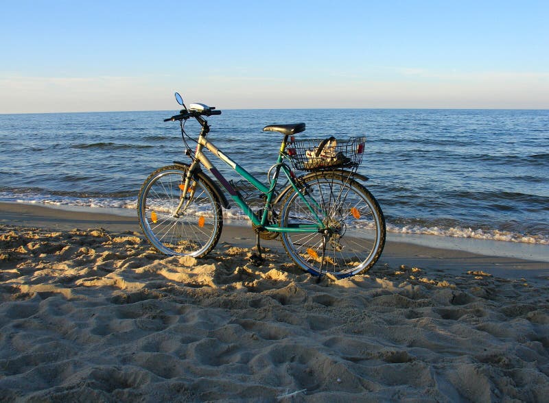 bike on the beach