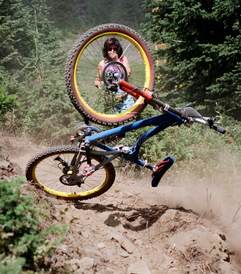 Bike Crash Sign (AI Format Available) Stock Vector Illustration of mountainbike, biker 690933