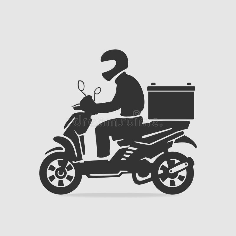 Bike food delivery vector stock vector. Illustration of shipping