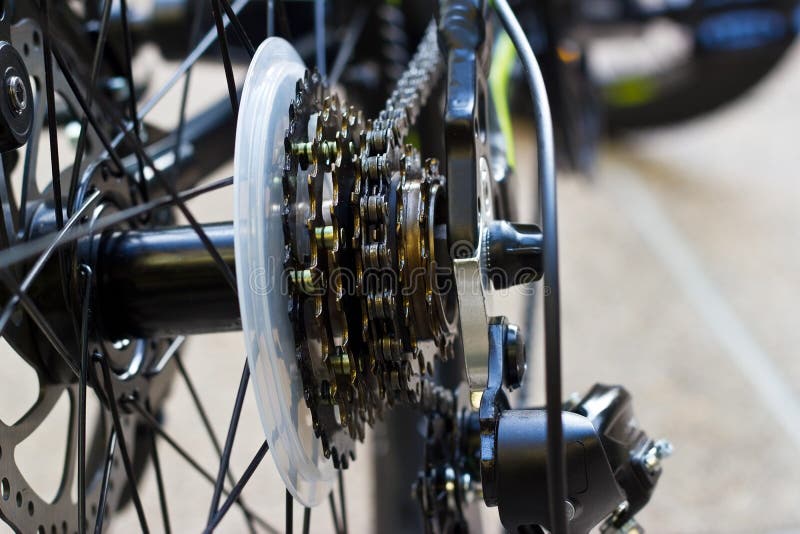Bike Gear arrangement stock image. Image of back, gear 108108391