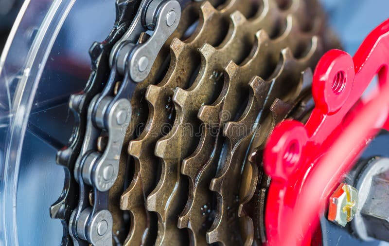 Bike Gear arrangement stock image. Image of back, gear 108108391