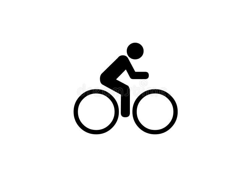 Bike Icon for use with signs or buttons vector illustration