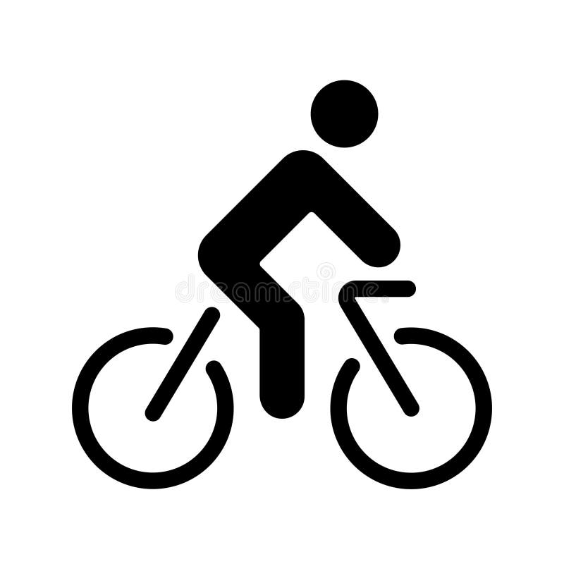 Bike icon on white background royalty free illustration