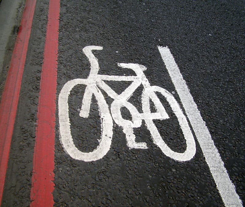 Bike lane sign