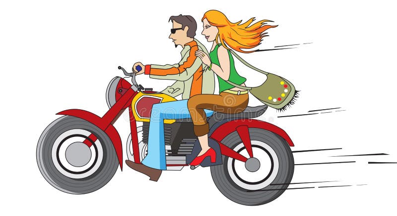 Bike o passeio, ilustração ilustração stock Bike o passeio, ilustração ilustração stock