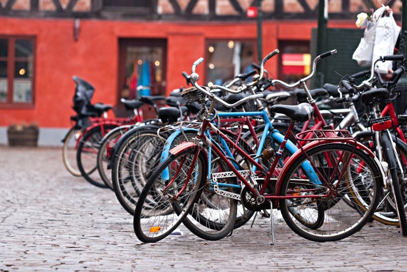A Row of Vintage Bikes in Greenwich Village, Manhattan. Editorial Photo Image of buiding