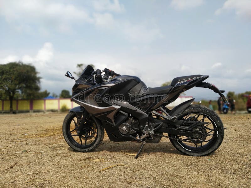 Motor, Pulsar rs 200, subankhata Assam India royalty-vrije stock afbeelding