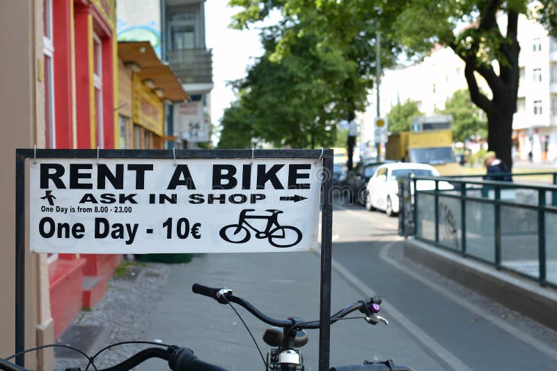 Bike rental in Berlin stock photo. Image of capital, leisure 62446950