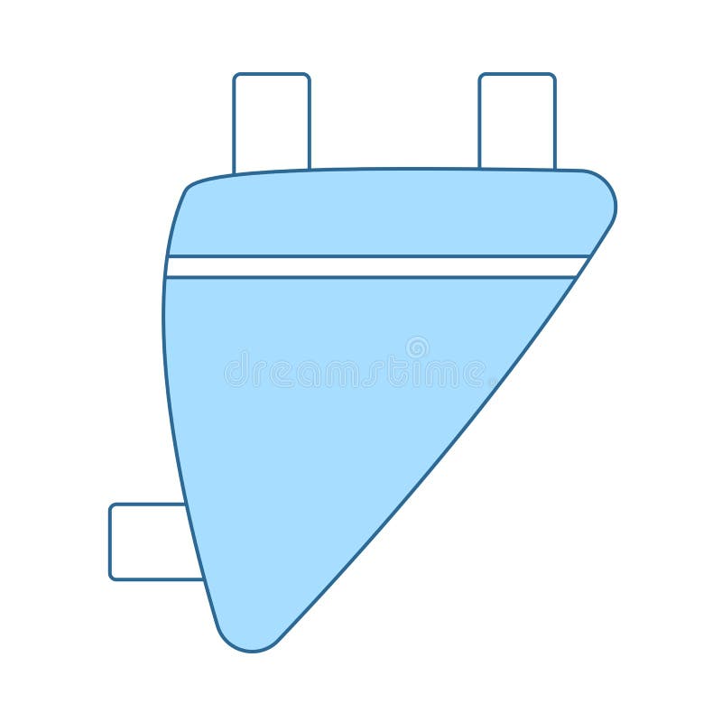 Bike Saddle Bag Icon stock vector. Illustration of line 209584547