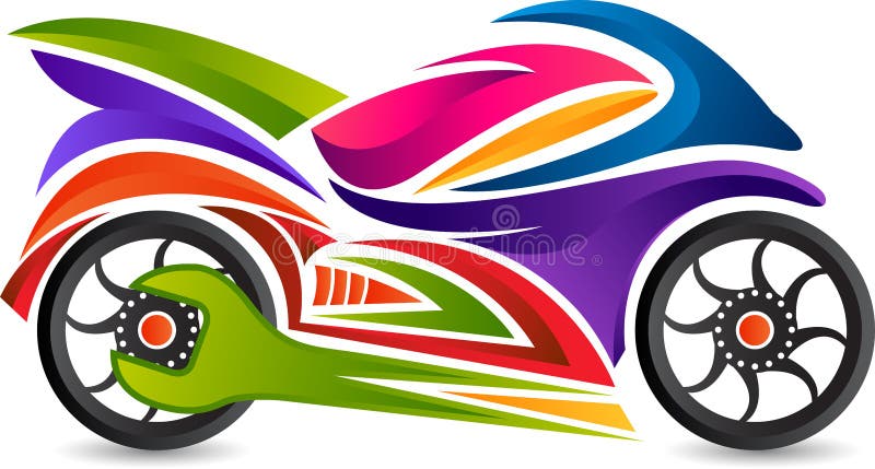 Bike service logo stock illustration Bike service logo stock illustration