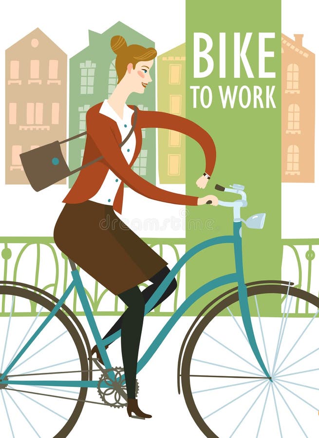 Work a poster. Семья на велосипедах рисунок. Как нарисовать женщину на велосипеде.