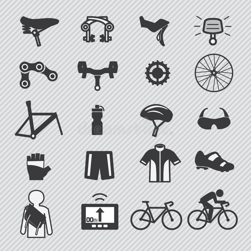Bike tools and equipment part icon vector illustration