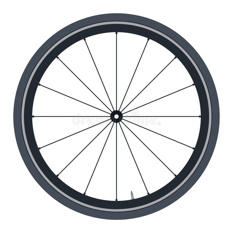 Bike Wheel - Vector Illustration on White Background Stock Vector