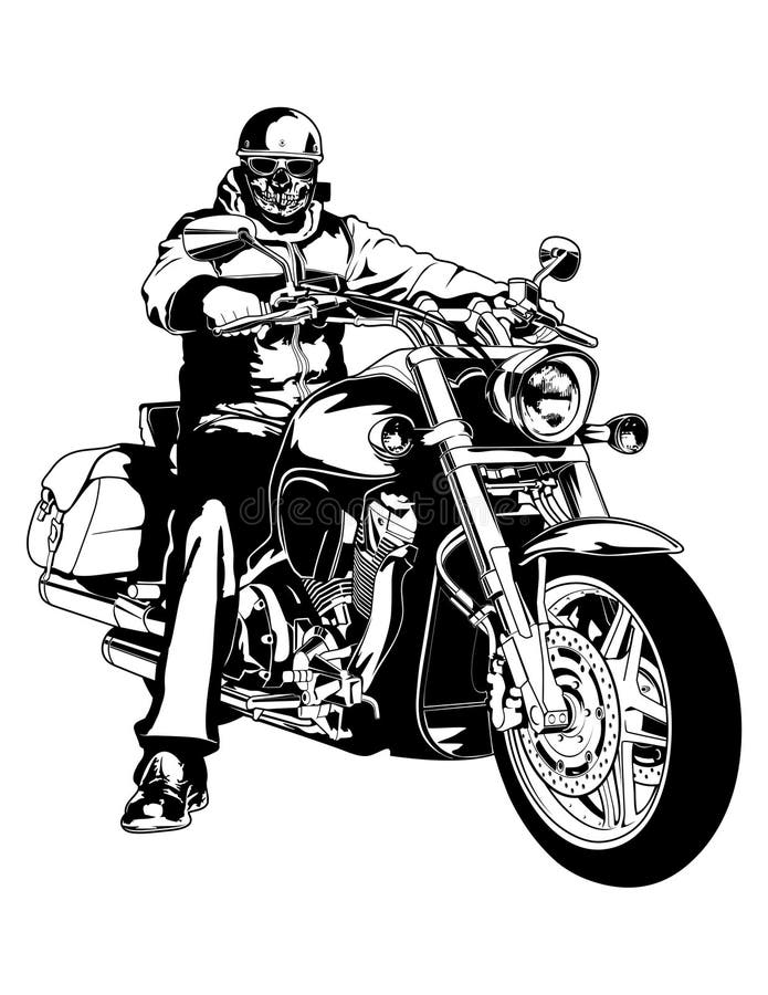 Biker royalty free illustration Biker royalty free illustration
