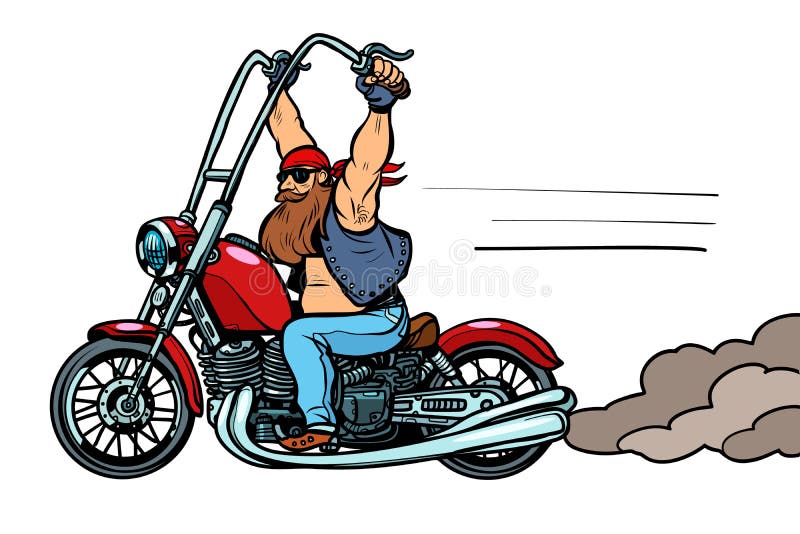 Biker on Chopper, Motorcycle Transport Stock Vector - Illustration of dramatic, freedom: 142794569 Biker on Chopper, Motorcycle Transport Stock Vector - Illustration of dramatic, freedom: 142794569