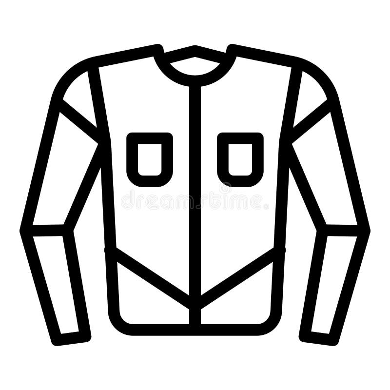 Biker Jacket Icon Outline Vector. Biker Equipment Stock Illustration ...