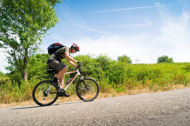 Biker in motion