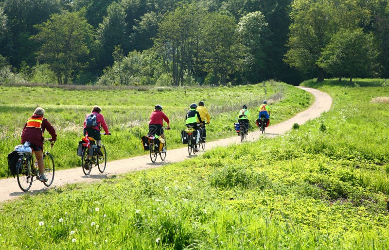 Bikers in the nature