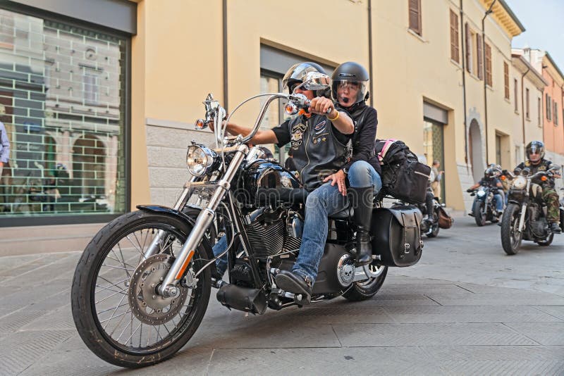 Bikers Riding  Harley  Davidson  Editorial Image Image of 