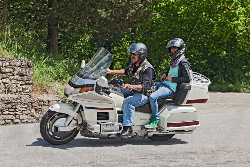 Bikers riding Honda Goldwing 1500 6 cylinder