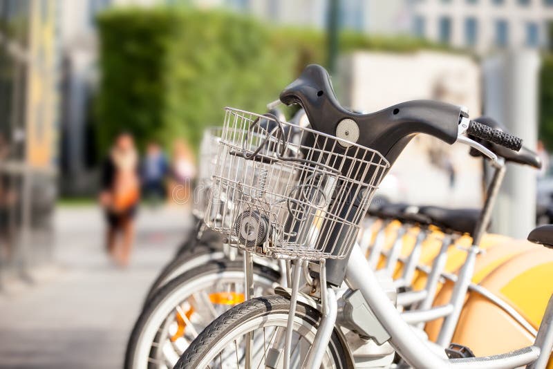 Bikes for rent stock photo. Image of mountain, motionless 45530624