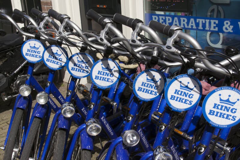 Bikes for Rent a Street of Amsterdam Editorial Photo Image of rental