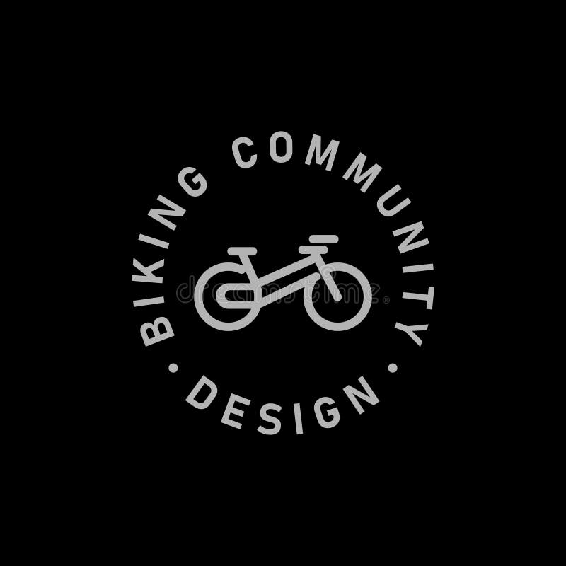 Biking Community Logo Design Template Stock Vector Illustration of
