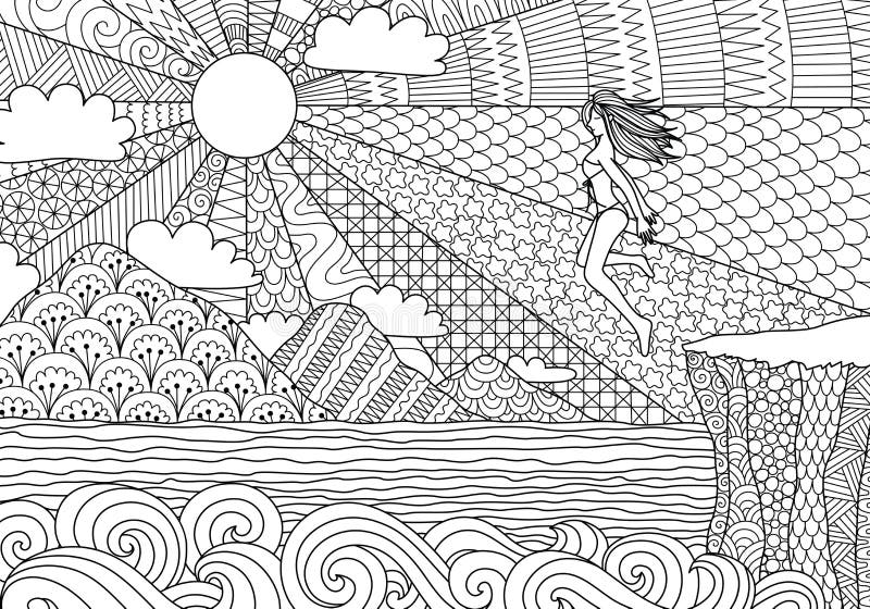 Bikini dziewczyny doskakiwanie ilustracja wektor Bikini dziewczyny doskakiwanie ilustracja wektor