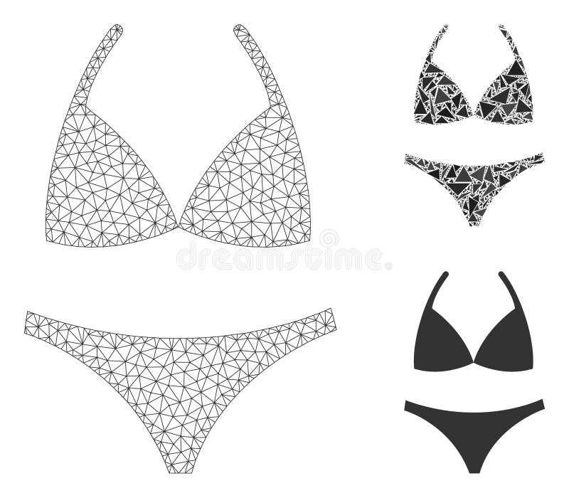 sparkly triangle bikini