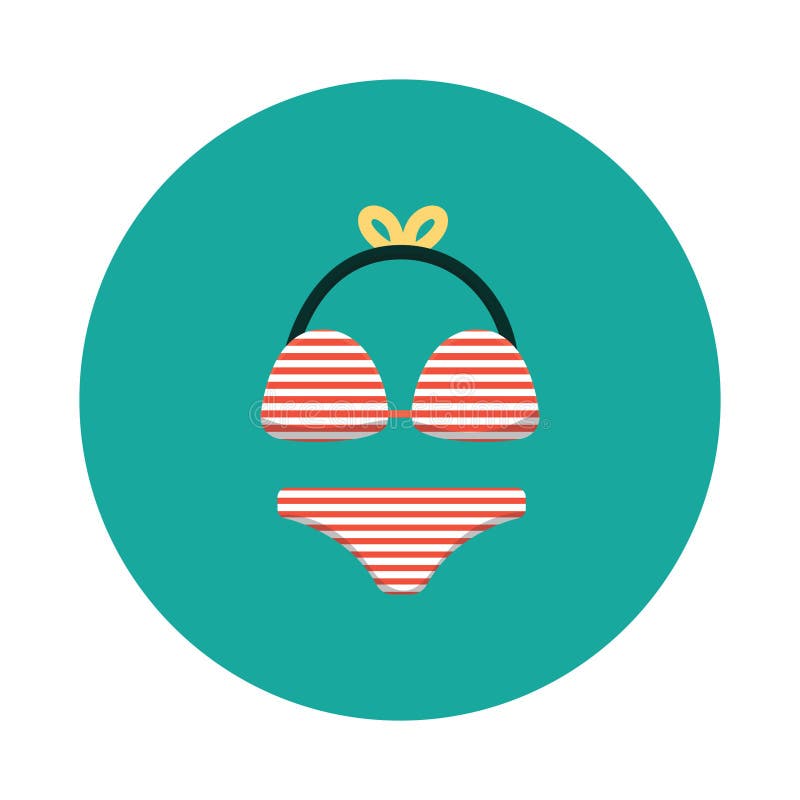 Bikini. vectorillustratie-decoratief ontwerp royalty-vrije illustratie