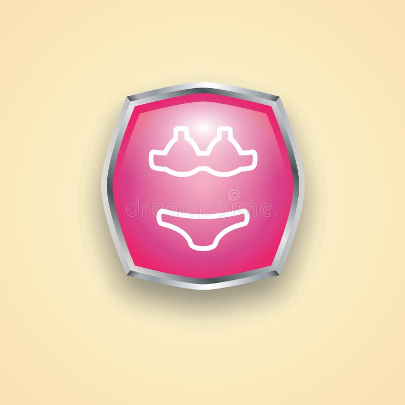 Bikini. vectorillustratie-decoratief ontwerp royalty-vrije illustratie