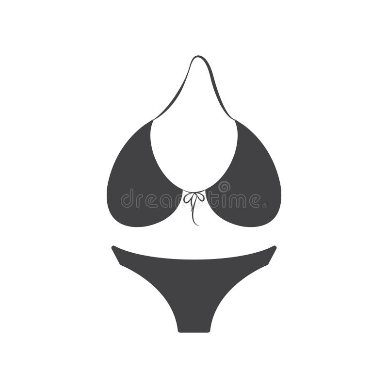 Bikini. vectorillustratie-decoratief ontwerp stock illustratie