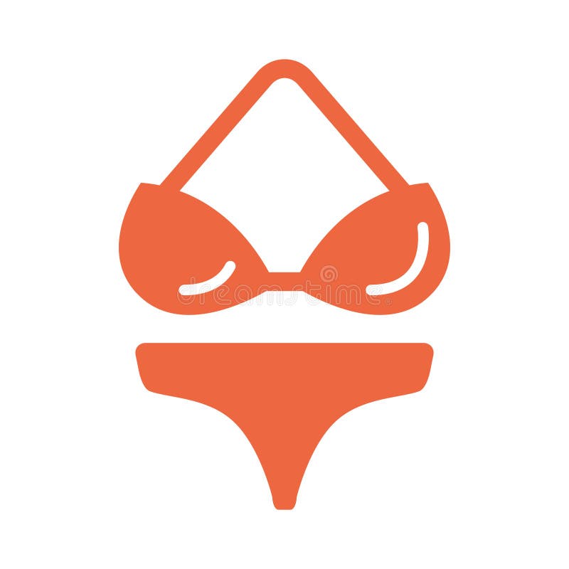 Bikini. vectorillustratie-decoratief ontwerp stock illustratie